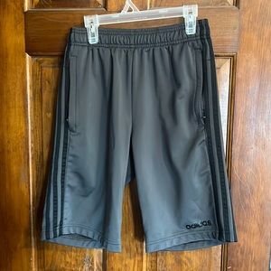 Adidas Men 3-Stripes Training Shorts Gray Men’s Small